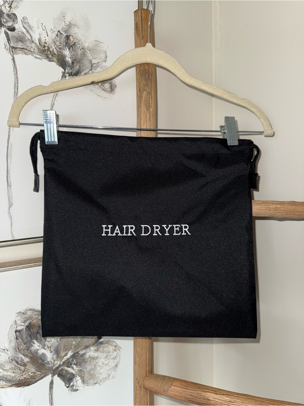 Black Hair Dryer Storage Bag - Unbranded
